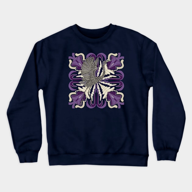 Beautiful Egret Bird Crewneck Sweatshirt by Suneldesigns